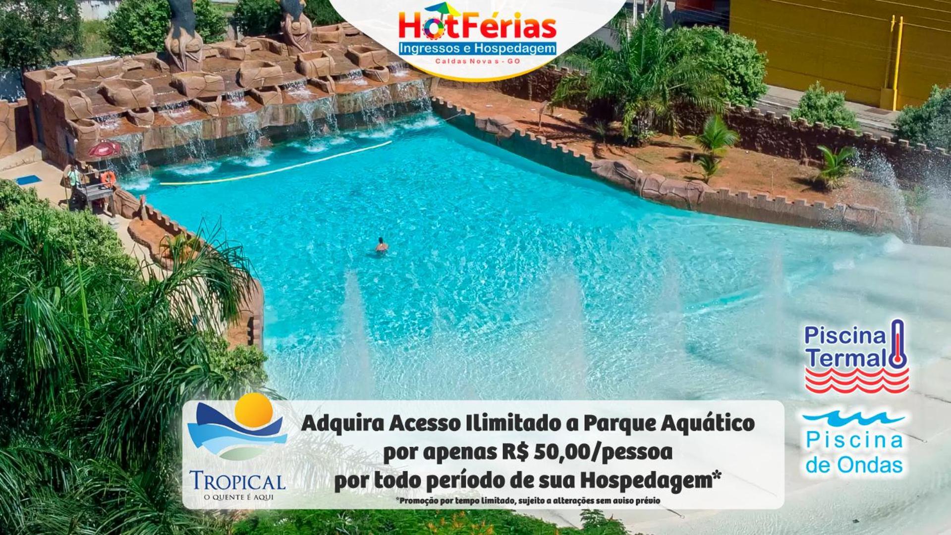 Flat Paradise, Piscinas Termais, Proximo Ao Centro - Hotferias Caldas Novas Exterior foto